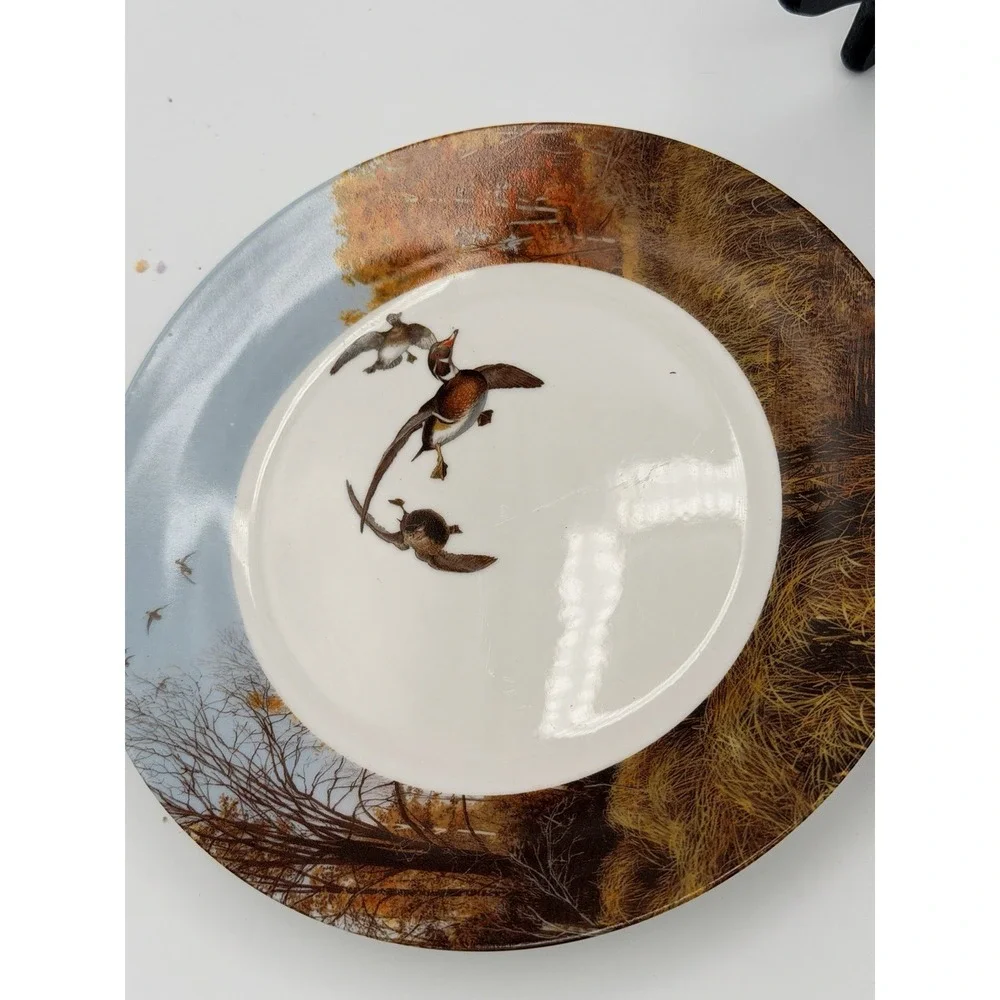 Ducks Unlimited Bread Plates Duck Hunting 7-1/2
